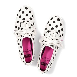 Kate Spade black polka dot Keds